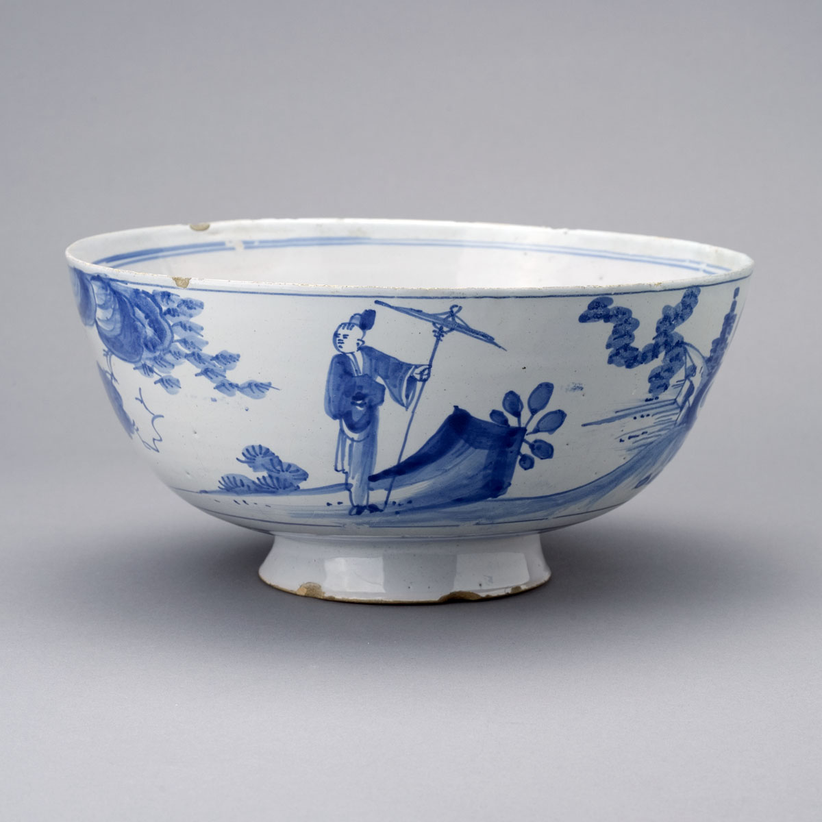 Appraisal: ENGLISH DELFT BLUE AND WHITE BOWL PROBABLY LONDON CIRCA -