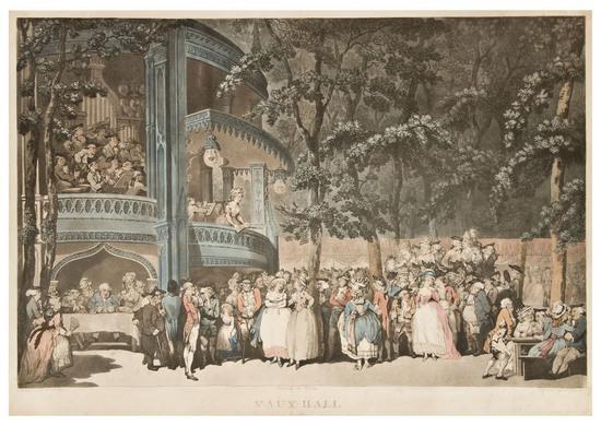 Appraisal: London -- Vauxhall Gardens Thomas Rowlandson VAUX-HALL London June x