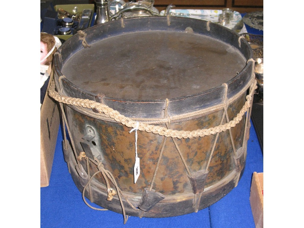 Appraisal: Metal and wood drum