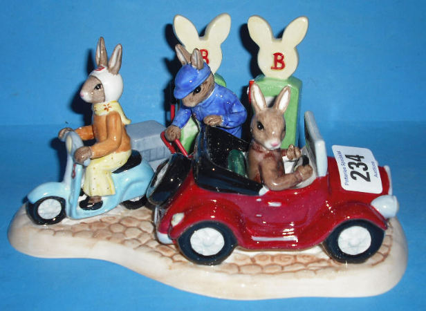 Appraisal: Royal Doulton Bunnykins Mechanics Tableau All Fueld Up DB Limited