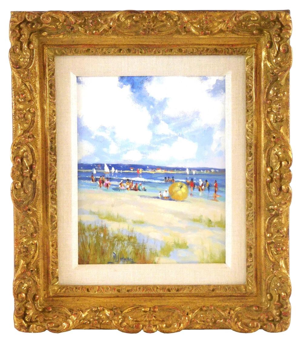 Appraisal: Deborah Cotrone American th C Hammonasset Beach- Summer Fun oil