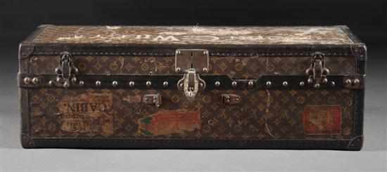 Appraisal: Louis Vuitton cabin trunk first quarter- th century compartmentalized fitted