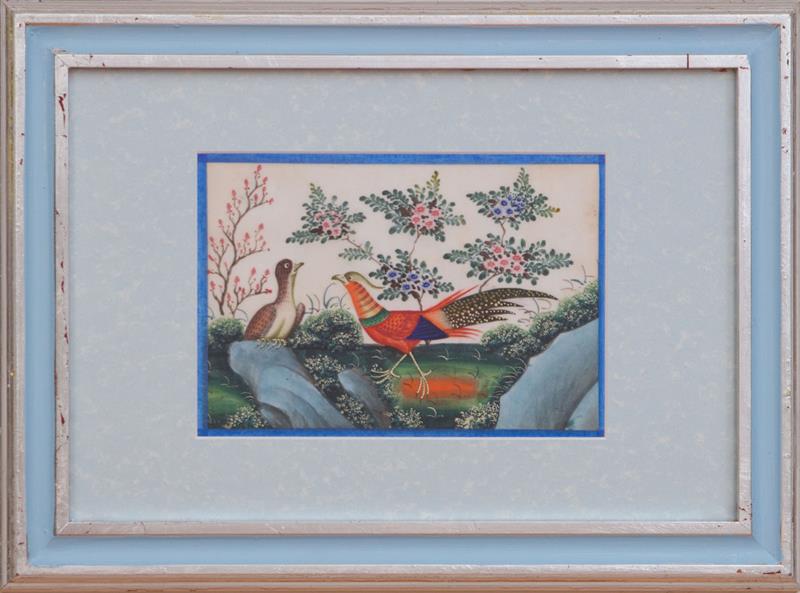 Appraisal: Set of Twelve Chinese Paintings of Exotic Birds and Flowers