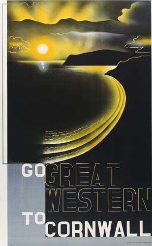 Appraisal: EDWARD MCKNIGHT KAUFFER - GO GREAT WESTERN TO CORNWALL x