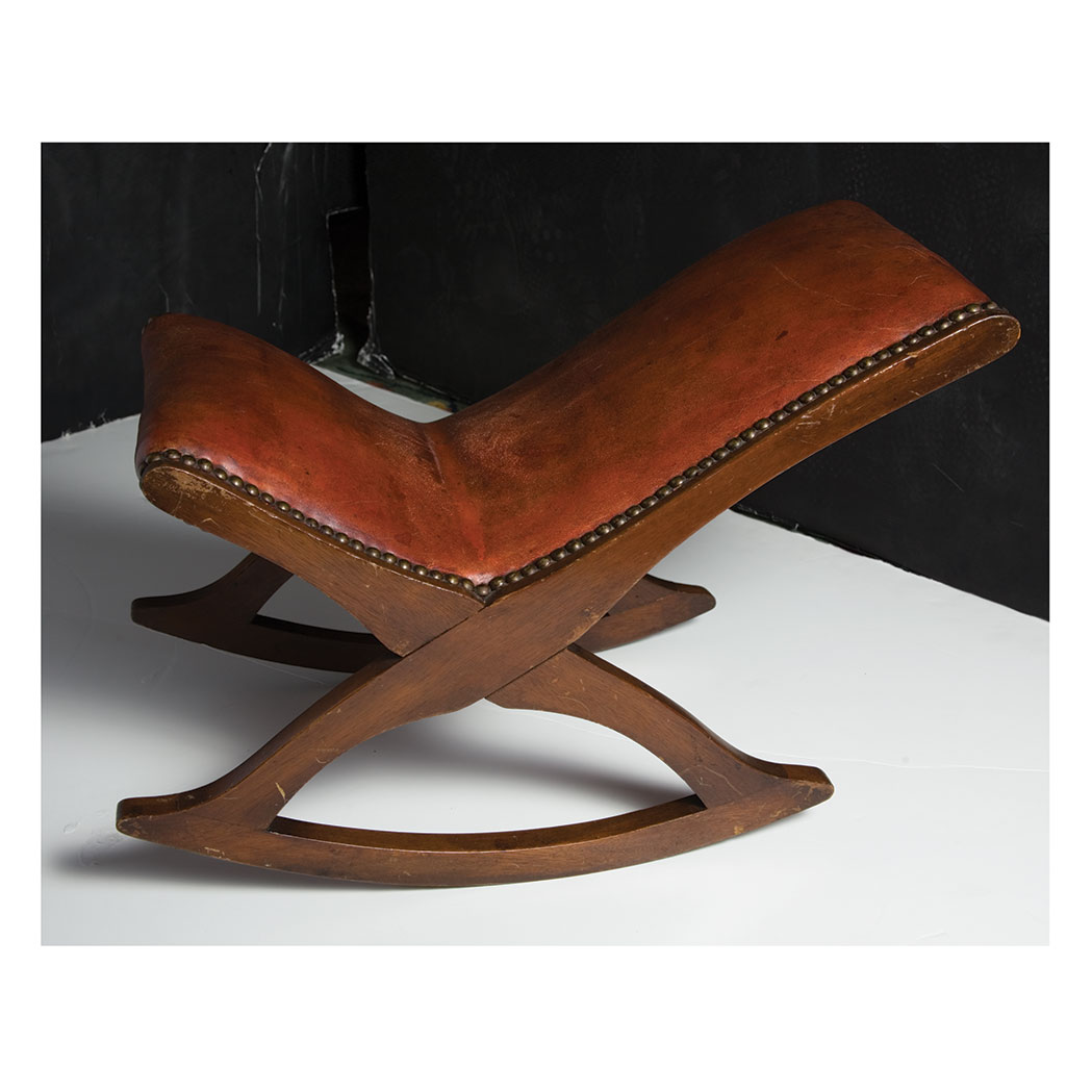 Appraisal: Victorian Mahogany Gout Stool