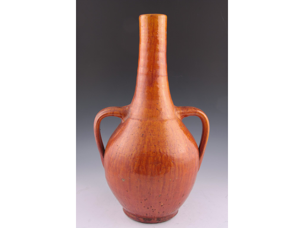 Appraisal: NC Pottery att JB Cole Tall Neck Vase ca s