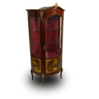 Appraisal: th Century Louis XV Style Gilt Bronze Vernis Martin Vitrine