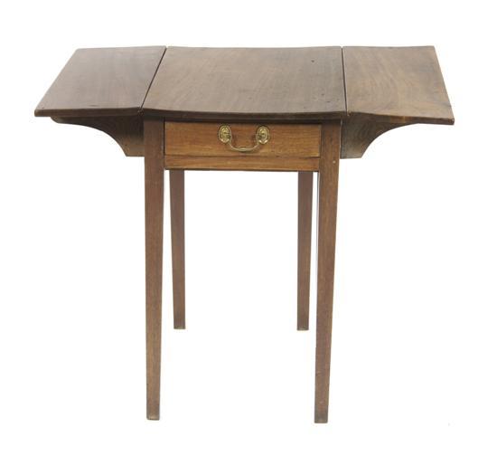 Appraisal: n English Walnut Drop-Leaf Table having a rectangular top and