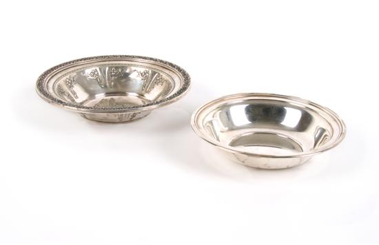 Appraisal: A Group of Two American Sterling Silver Bowls Diameter of