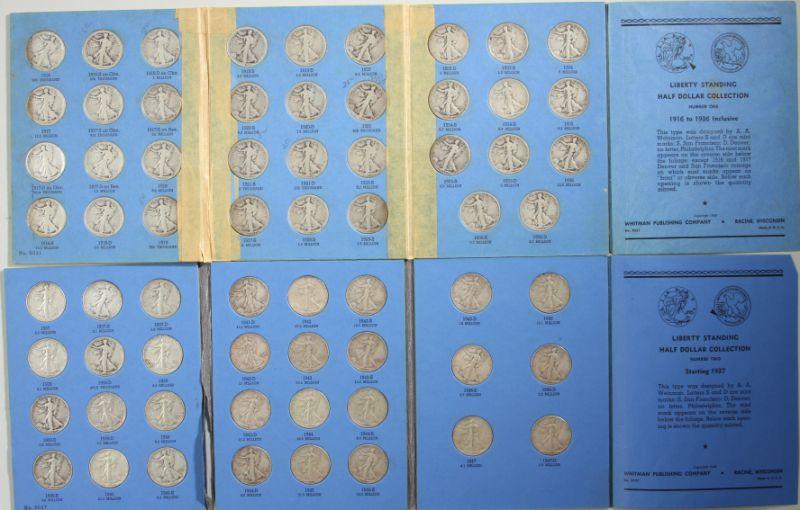 Appraisal: Complete Walking Liberty Half Dollar Set - all keys included