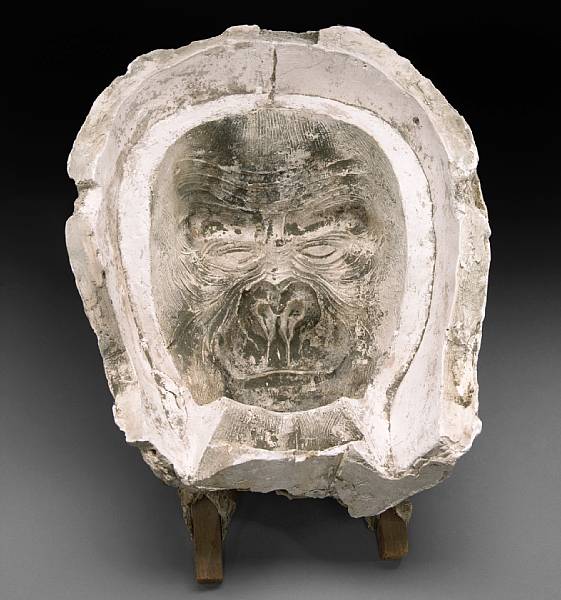 Appraisal: A mold of an ape face from King Kong Paramount