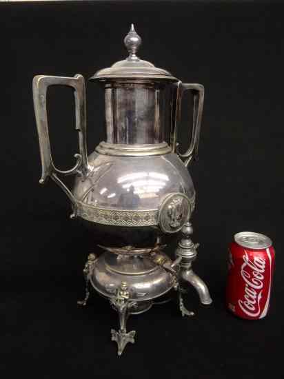 Appraisal: th c silverplate samovar '' Ht