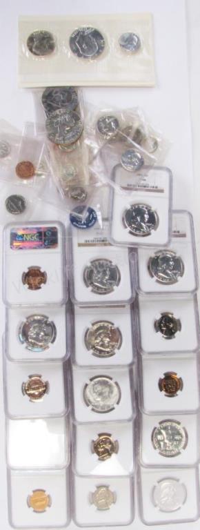 Appraisal: Group of US Silver Coins and Proof Sets total including