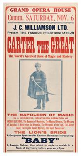 Appraisal: Carter Charles Carter the Great The Napoleon of Magic New