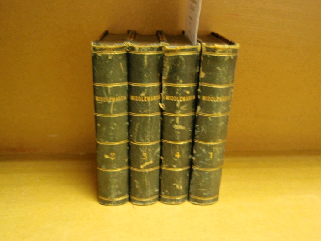 Appraisal: Eliot George Middlemarch first edition volumes Blackwood and Sons Edinburgh