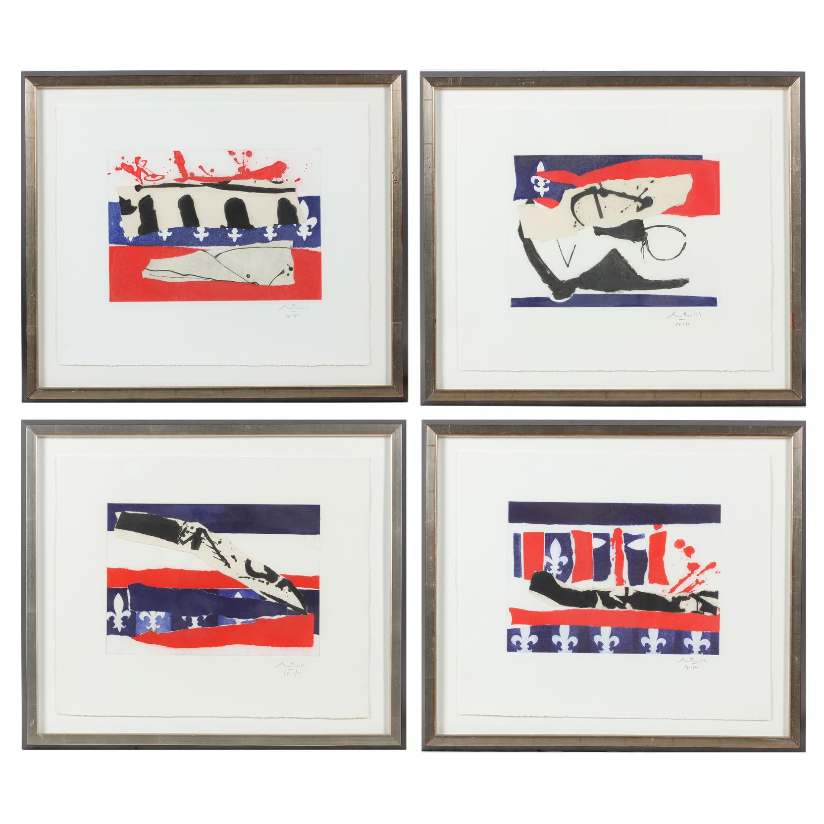 Appraisal: Robert Motherwell Am - French Revolution Bicentennial Suite II-V works