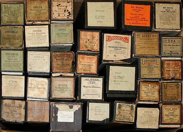 Appraisal: A collection of mixed piano rolls approximately rolls