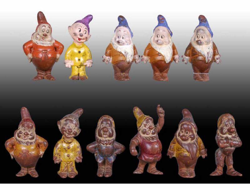 Appraisal: Lot of Assorted Snow White Dwarfs from Description '' Paint