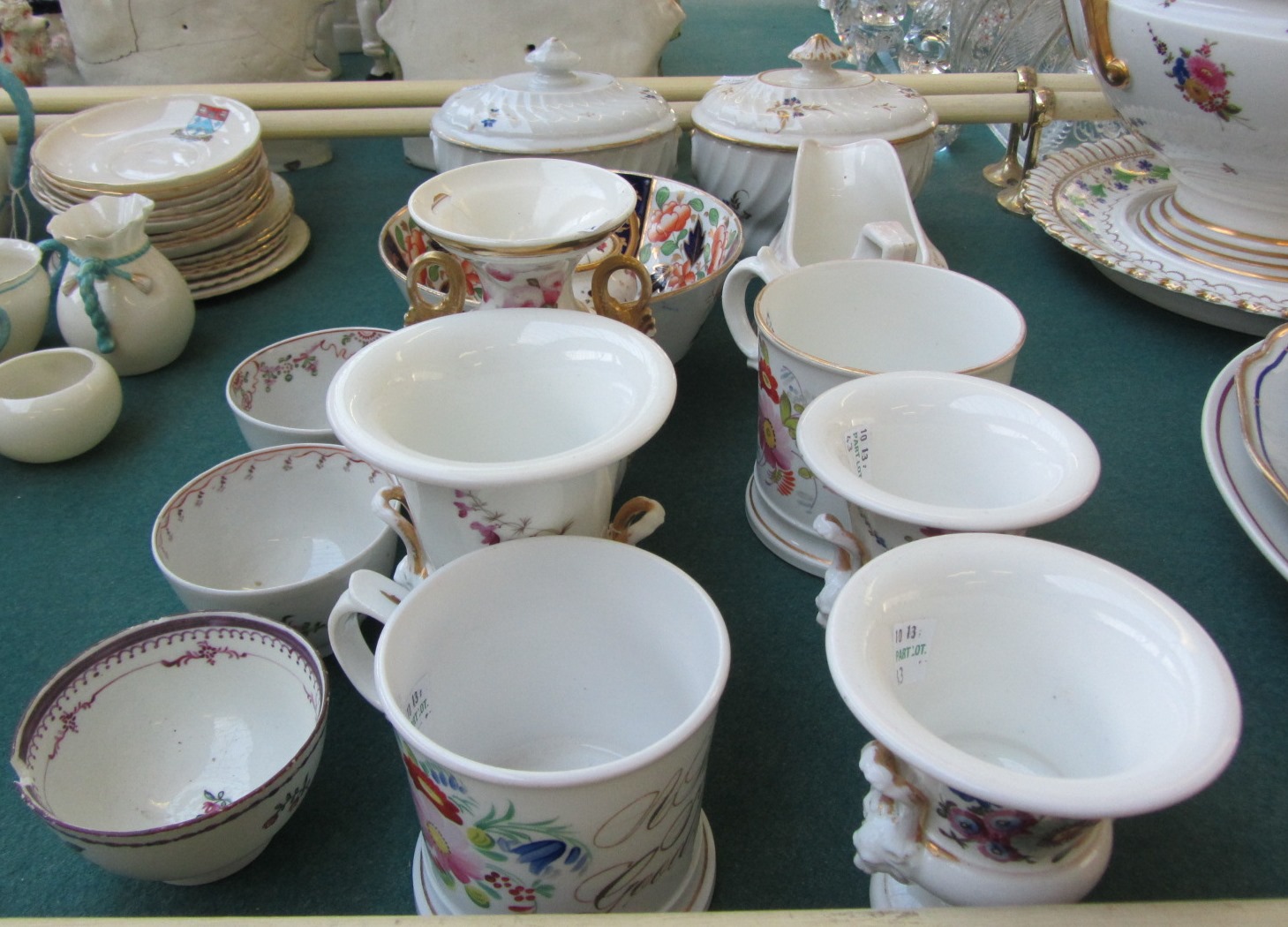 Appraisal: A group of English porcelain late th th century comprising