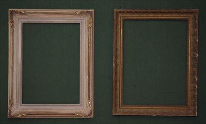 Appraisal: Two Painted Frames x in and x in