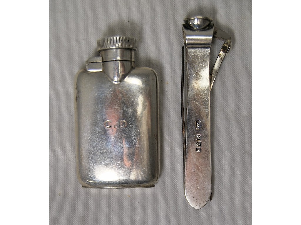 Appraisal: Victorian silver cigar cutter and piercer Chester by Garrard Co