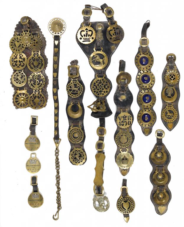 Appraisal: A COLLECTION OF VICTORIAN AND EARLY TH CENTURY HORSE BRASSES