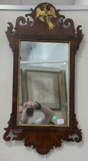 Appraisal: Chippendale mahogany mirror x Chippendale mahogany mirror x