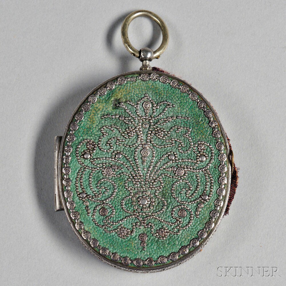 Appraisal: Dutch or Spanish Shagreen Locket late th early th century