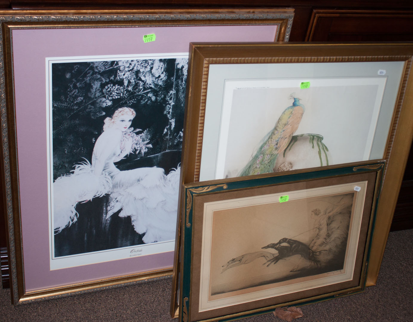 Appraisal: Three framed reproduction Icart prints