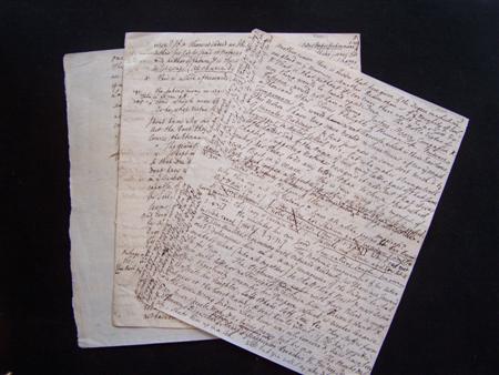 Appraisal: Pope Alexander Manuscript draft commentary on Pope's An Essay on