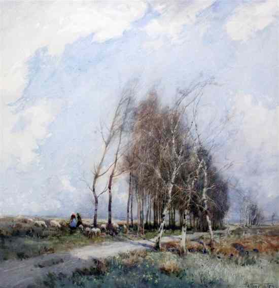 Appraisal: William Tatton Winter - watercolour On the road to St