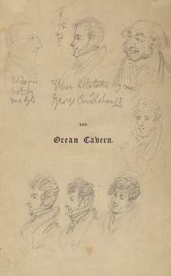 Appraisal: George Cruikshank British - Portrait sketches Pencil on book plate