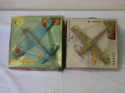 Appraisal: Messerschmitt Bf E and A M Zero-Sen boxed E