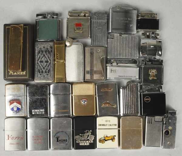 Appraisal: Lot of Approximately Assorted Lighters Condition Good Size Largest L