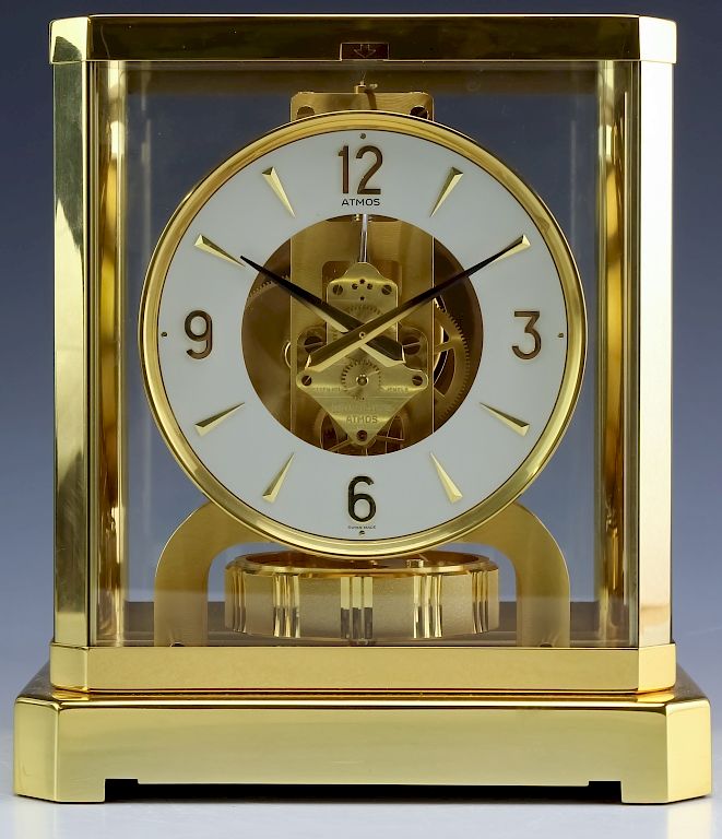 Appraisal: Jaeger Le Coultre Atmos Gold Case Mantle Clock Jaeger LeCoultre