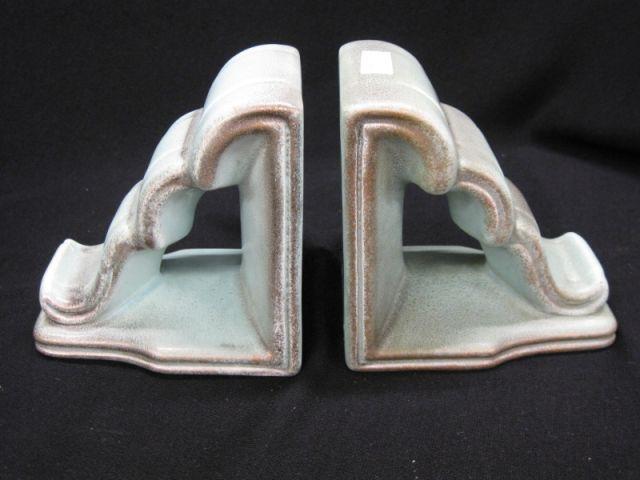 Appraisal: Goebel Art Pottery Bookends early full bee mark Arts Crafts