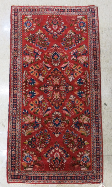 Appraisal: SEMI-ANTIQUE PERSIAN SAROUK AREA RUG Arak Province northeastern Iran hand