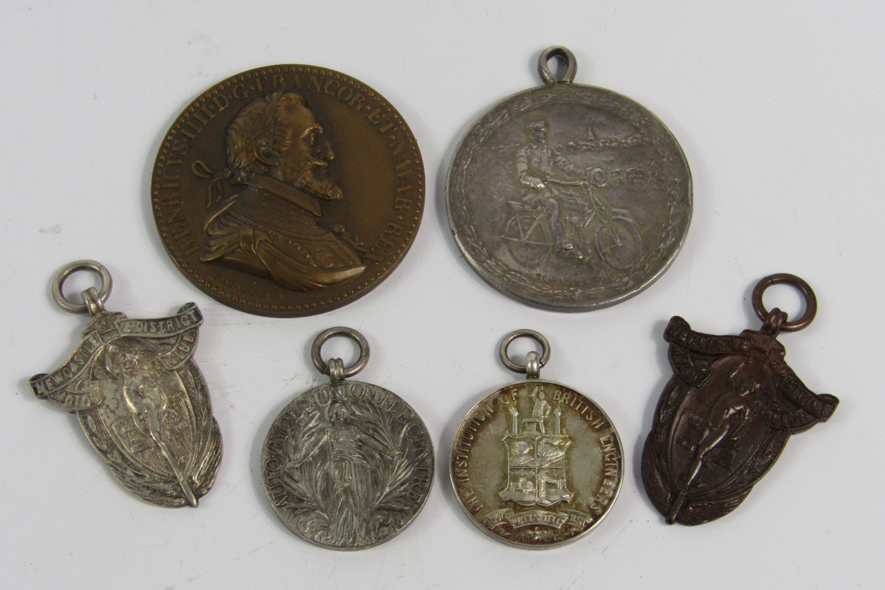 Appraisal: A collection of early Motor Club Commemoration Medals including Newcastle