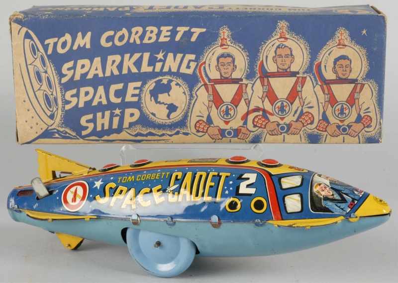 Appraisal: Tin Marx Tom Corbett Space Cadet Rocket Ship Toy Description