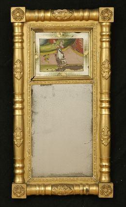 Appraisal: Continental Painted Mirror