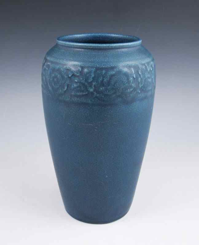 Appraisal: ROOKWOOD ART POTTERY VASE date blue finish '' h x