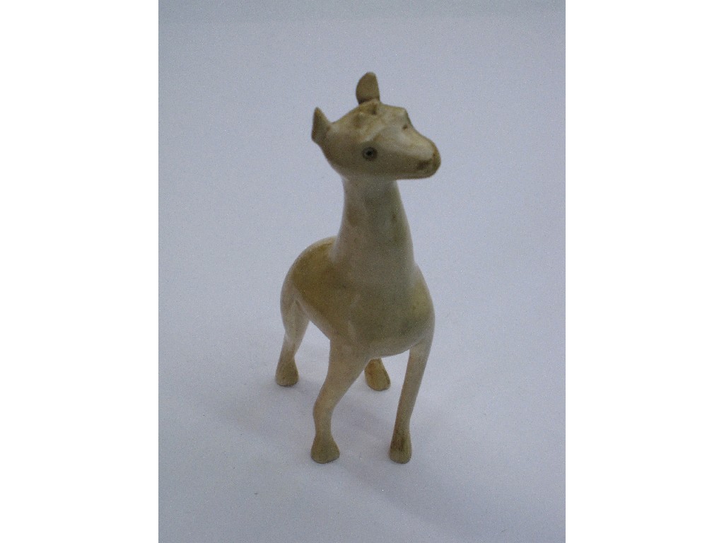 Appraisal: Carved ivory figure of a giraffe