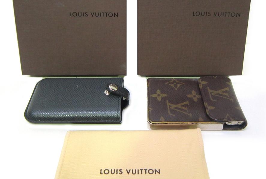 Appraisal: TWO LOUIS VUITTON MENS LEATHER ACCESSORIES ONE IN MONOGRAM CANVAS