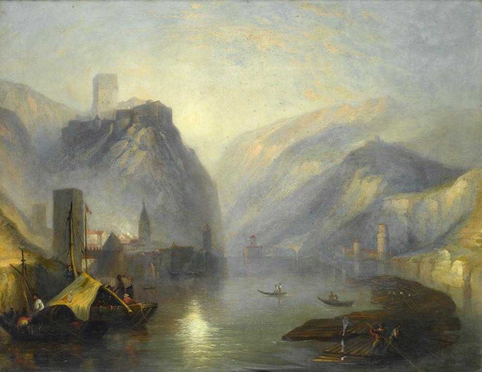 Appraisal: ATTRIBUTED TO WILLIAM COLLINS RA - MORNING ON THE RIVER