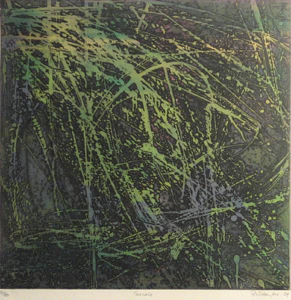 Appraisal: Stanley William Hayter Cascade BM Color etching printed on wove