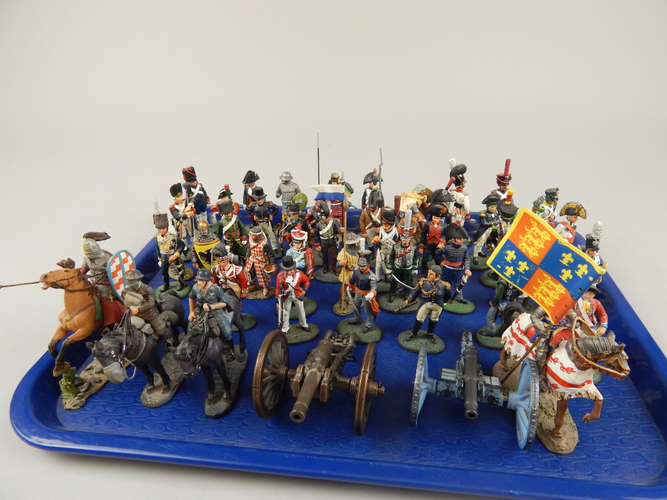 Appraisal: Various thC metal Del Prado figures decorated in colours to