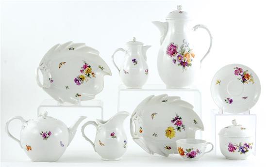 Appraisal: KPM porcelain tea and coffee service circa - floral and