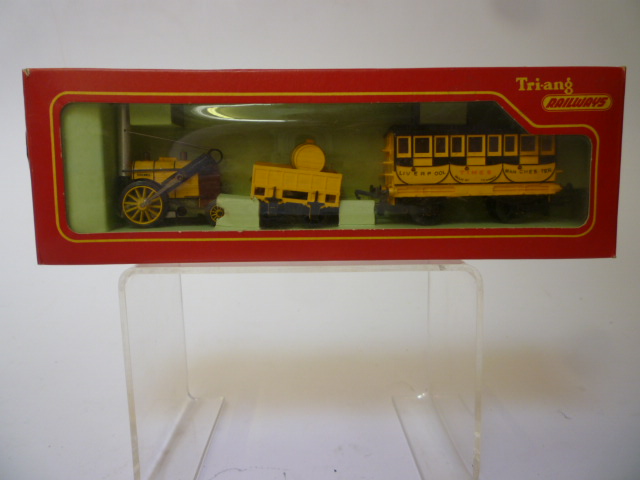 Appraisal: Triang R Stephenson's Rocket locomotive and coach Times boxed crew