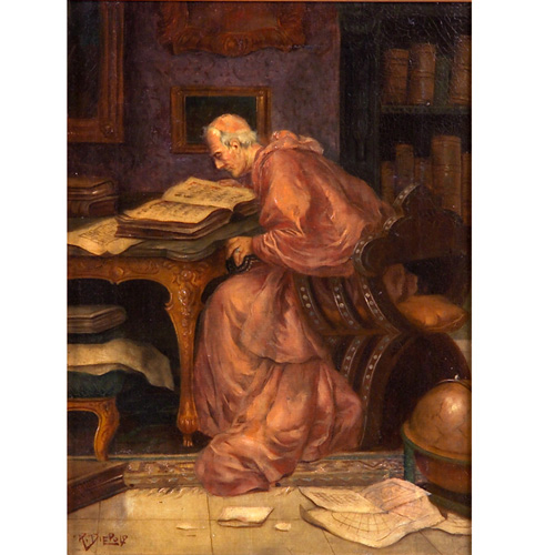 Appraisal: R E Dibold European School late th Century Monk in