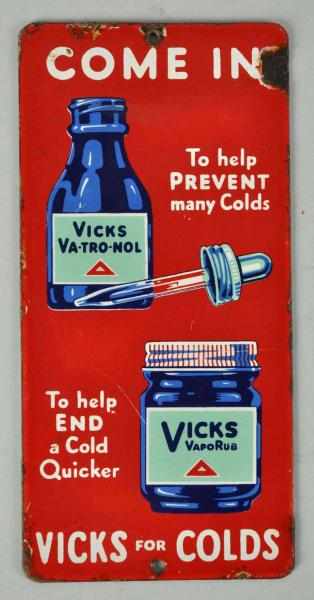 Appraisal: Porcelain Vick s Door Push Description Shows two product containers